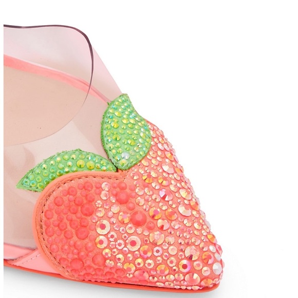 COPY - Sophia Webster Peachy Crystal-Embellished Pumps - Picture 3 of 10